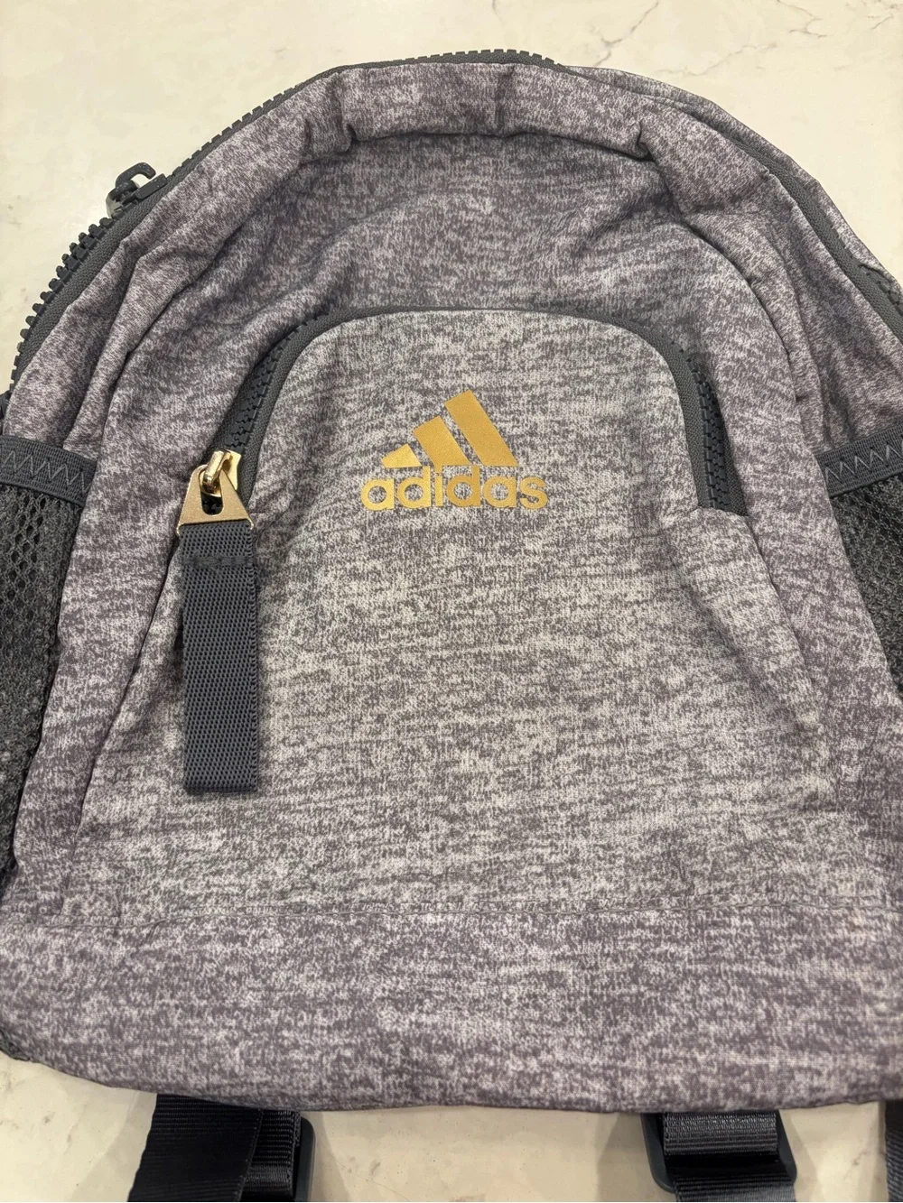 Adidas Gray Heather Mini Backpack